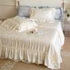 4dílná luxusní francouzská sada přikrývky na dvoulůžko, hedvábné jarní přikrývky, lyocellová ložní souprava, dekorace pokoje, letní přikrývka, chladivá deka