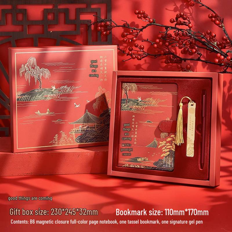 A Thousand Li of Rivers and Mountains Notebook Set: Chinese Style Journal Inspired by the Forbidden City