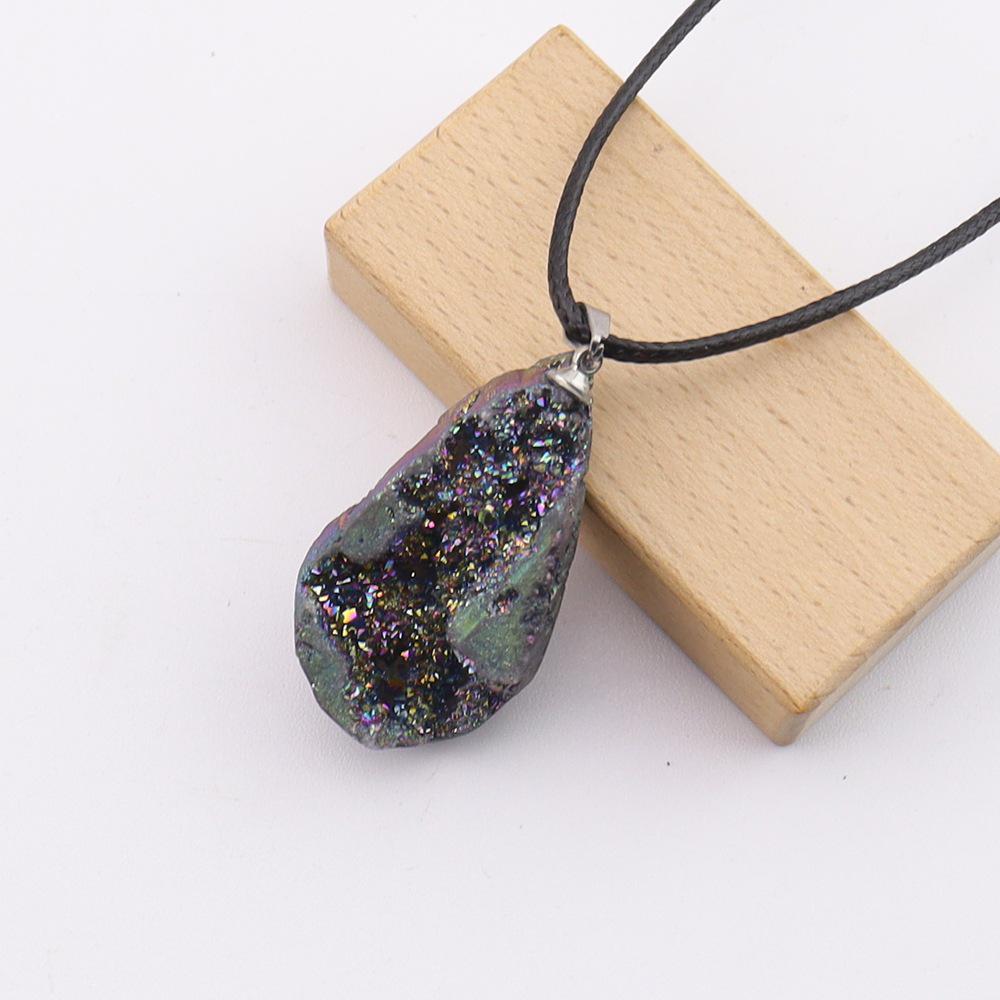 Подвеска-ожерелье из необработанного белого кристалла - Аксессуар для изготовления украшений своими руками N771