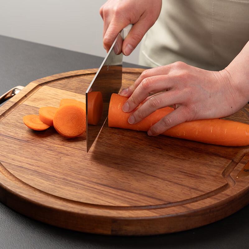 Zhang Xiaoquan Black Gold Sandalwood Round Cutting Board