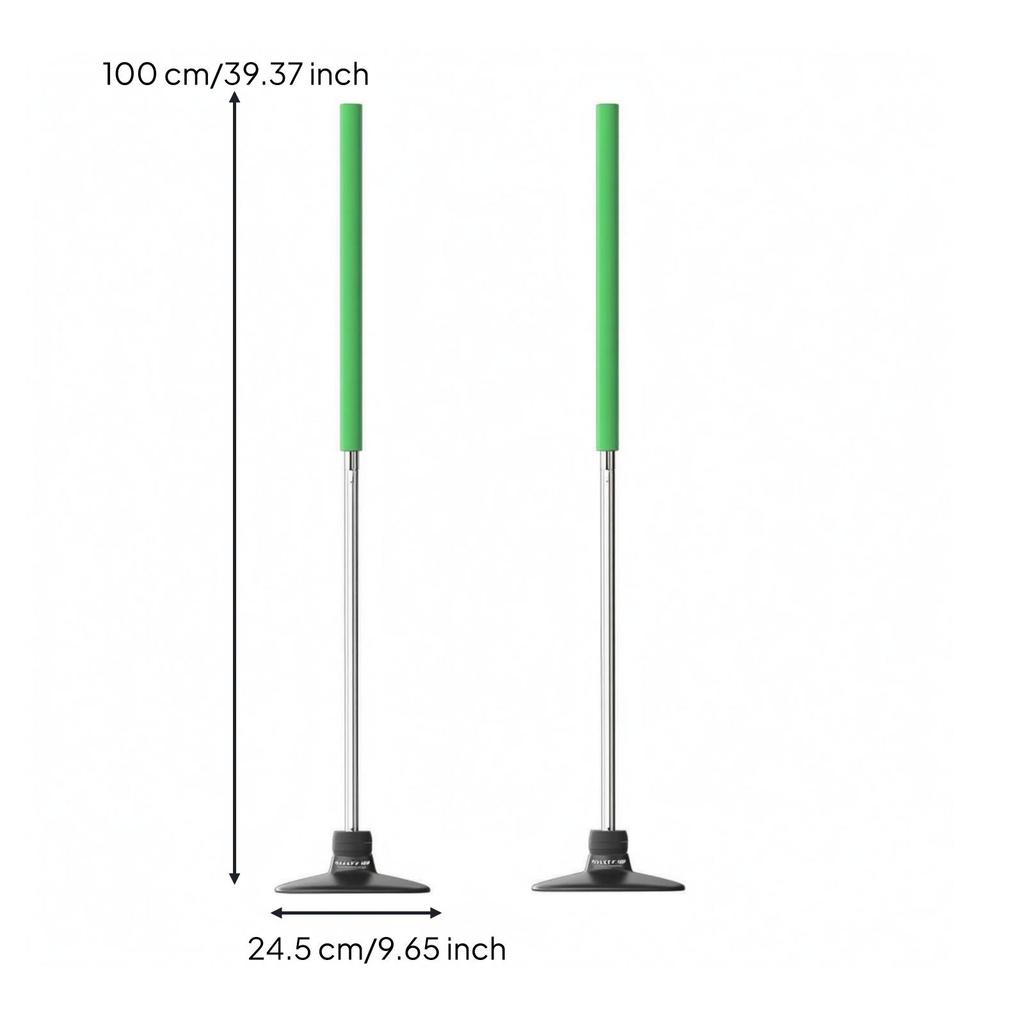 2 Pieces Agility Training Pole Portable Rebound Weather-Resistant