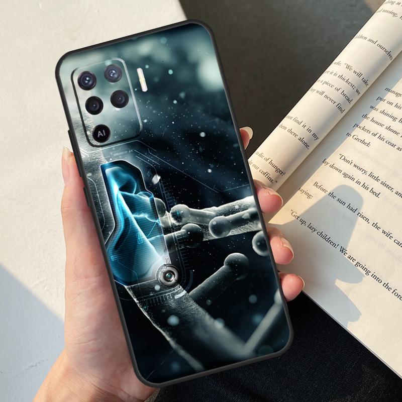 Biology Chemistry Case For Oppo A54 A74 A94 A17 A57 A77 A76 A16 A96 A18 A60 A80 A40 A38 A58 A78 A98 A15 A5 Pro