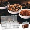 Portable Seasoning Jar 4 Pieces Crystal Seasoning Storage Container Kitchen Clear Seasoning Box