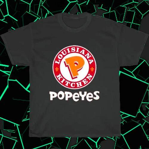 Popeyes Fried Chicken Logo 2 American T-Shirt Funny Size S to 5XL 2XL
