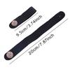 2 Stück/Packung Gitarrenkopfplatten-Gurtband-Krawatte Braun Schwarz Verfügbar Einfache Anwendung Gitarren Ukulelen Bass Halsgurt PU-Leder Sichere Verriegelung ZYF