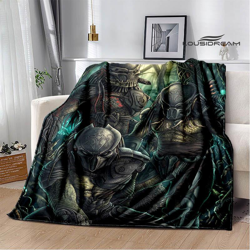 AVP Alien Vs Predator Blanket Picnic Blanket Warm Blankets Outdoor Blanket Home Bed Linings Blankets for Beds Birthday Gift