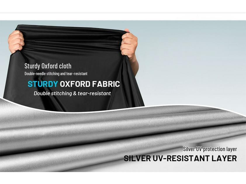 Motorcycle Cover: Thickened 210D Oxford Cloth, Rainproof, Sunproof, Dustproof, & Waterproof.