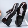 High-end polished leather shoes men's autumn new men's leather versatile breathable lazy one-pedal business casual shoes