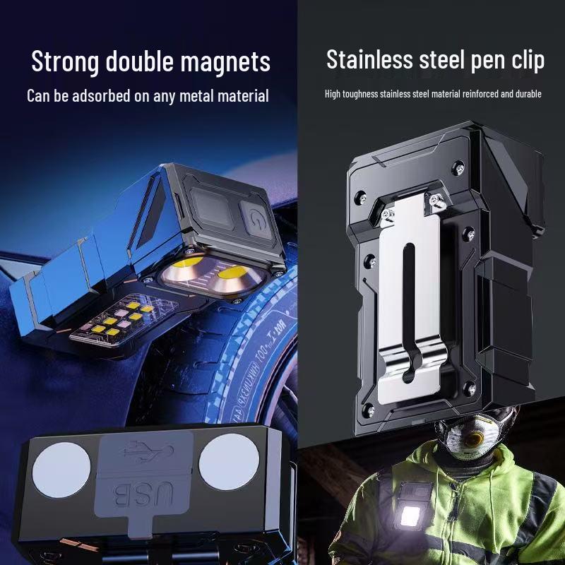 Cross-Border Type-C Keychain Flashlight: High Brightness, Dual Light Source, Mini Outdoor Night Light