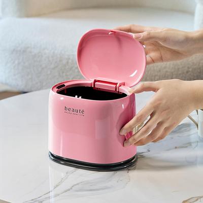 Desktop Trash Can Bin Countertop Small Garbage Wastebasket Storage for Bathroom