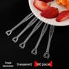 ZISIZ Disposable Plastic Fruit Forks