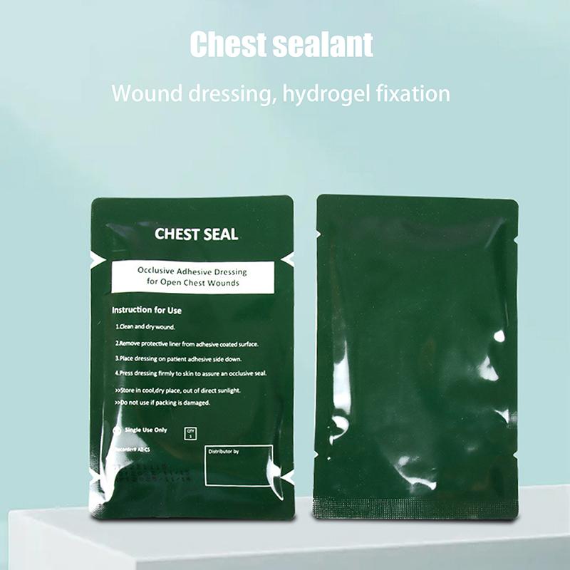 Vent Chest Seal Occlusive Adhesive Dressing For Open Chest Wounds Care Survival Emergency Trauma Sticker First Aid Patch