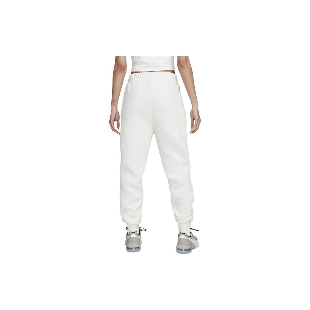 Nike Sportswear Tech Fleece Solid Color Drawstring Cuffed Casual Knit Joggers Women Joggers White FB8331-110