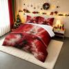 "Red CR7 Sports Theme Bedding Set Design - Bedding Set (1 Duvet Cover, 2 Pillowcases, Duvet Not Included)."