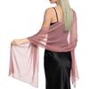 Elegante Sciarpa Leggera in Chiffon Trasparente Coprispalle da Sera per Donna Sciarpa Lunga Morbida per Matrimoni Eventi Formali Feste