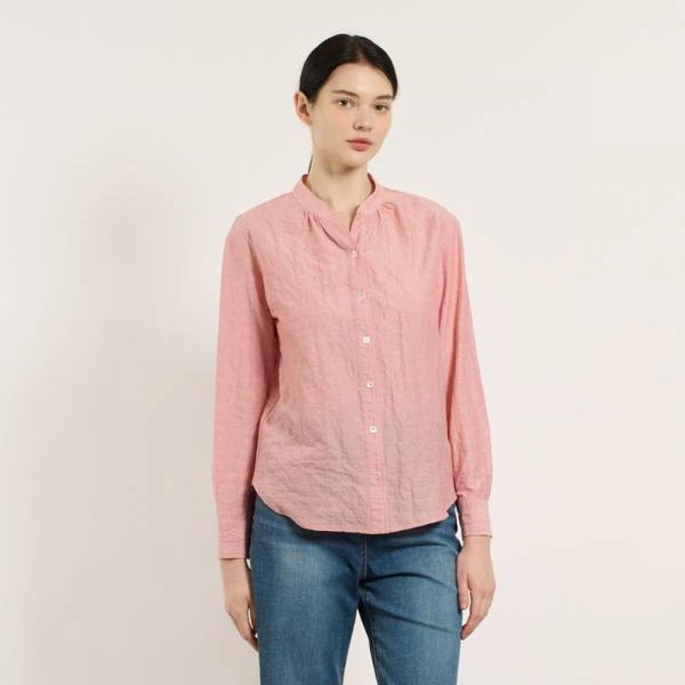 Bcbg Stripe Shirring Neck Shirt B5m4b427 red (24)/55
