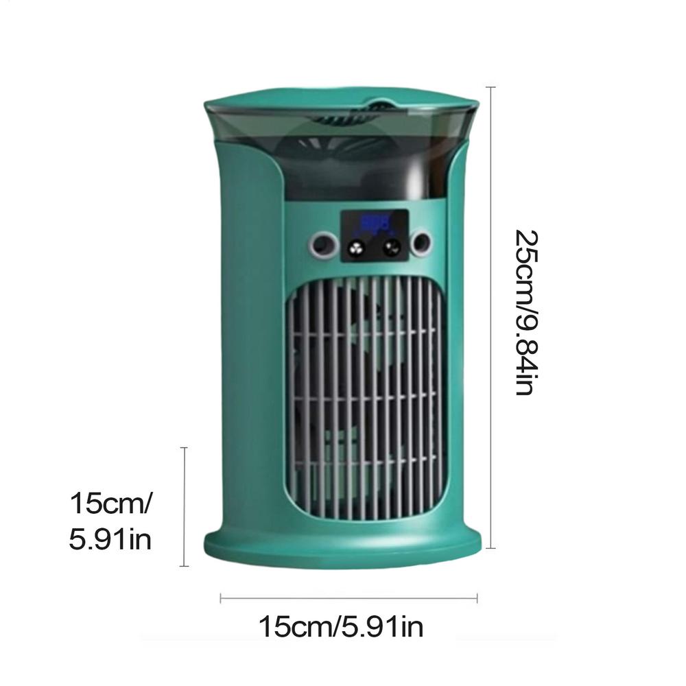 Air Cooler Humidifying Fan For Desk 3 Wind Speed Cooling Device With LED Light For Dormitories Bedroom Office Children's Room