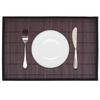 Placemats 6 Pcs Bamboo 30x45 Cm Dark Brown