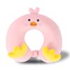 Cartoon U-Shaped Pillow Memory Foam Pillow Core Neck-Protecting Pillow for Airplane Car Travel Portable Office U-Shaped Pillow