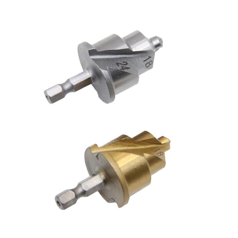 High Speed Steel Helical Drill Bits Hex Shank for Water Pipe Repair and Reaming 15~31mm Fits All Drills