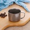 Stainless Steel Coffee Mugs 200mL Metal Coffee Cup Mug Shatterproof Insulated Cups with Handles Keep Drinks Hot or Cold Longer