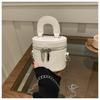 Pu Mini Tote Bag With Zipper Closure For Daily Use