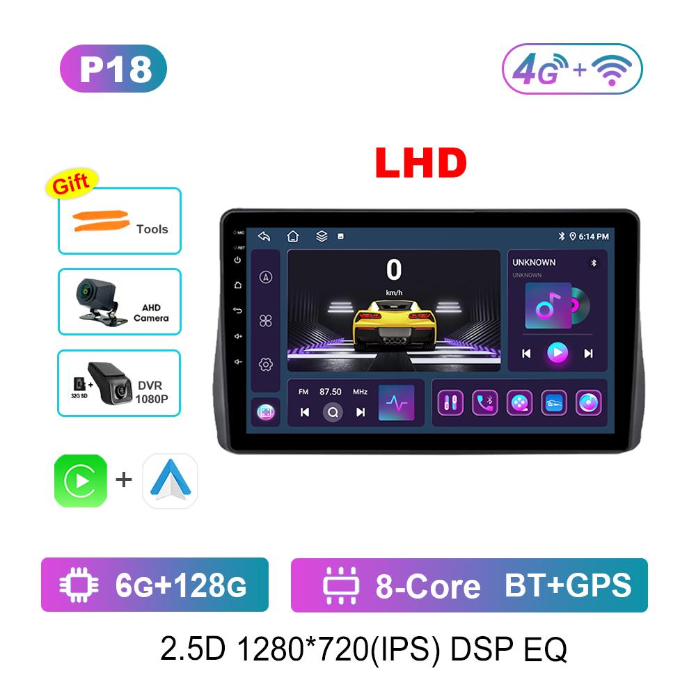 Android Car Radio Multimedia Video Player for Toyota Wish 2 2009 - 2017 GPS Navigation Left Hand Drvie DSP Stereo 4G WiFi