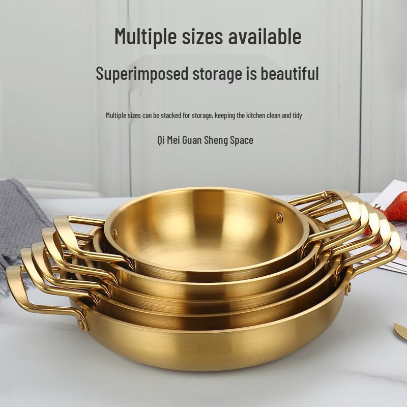GOWKE Korean Style Stainless Steel Noodle Pot