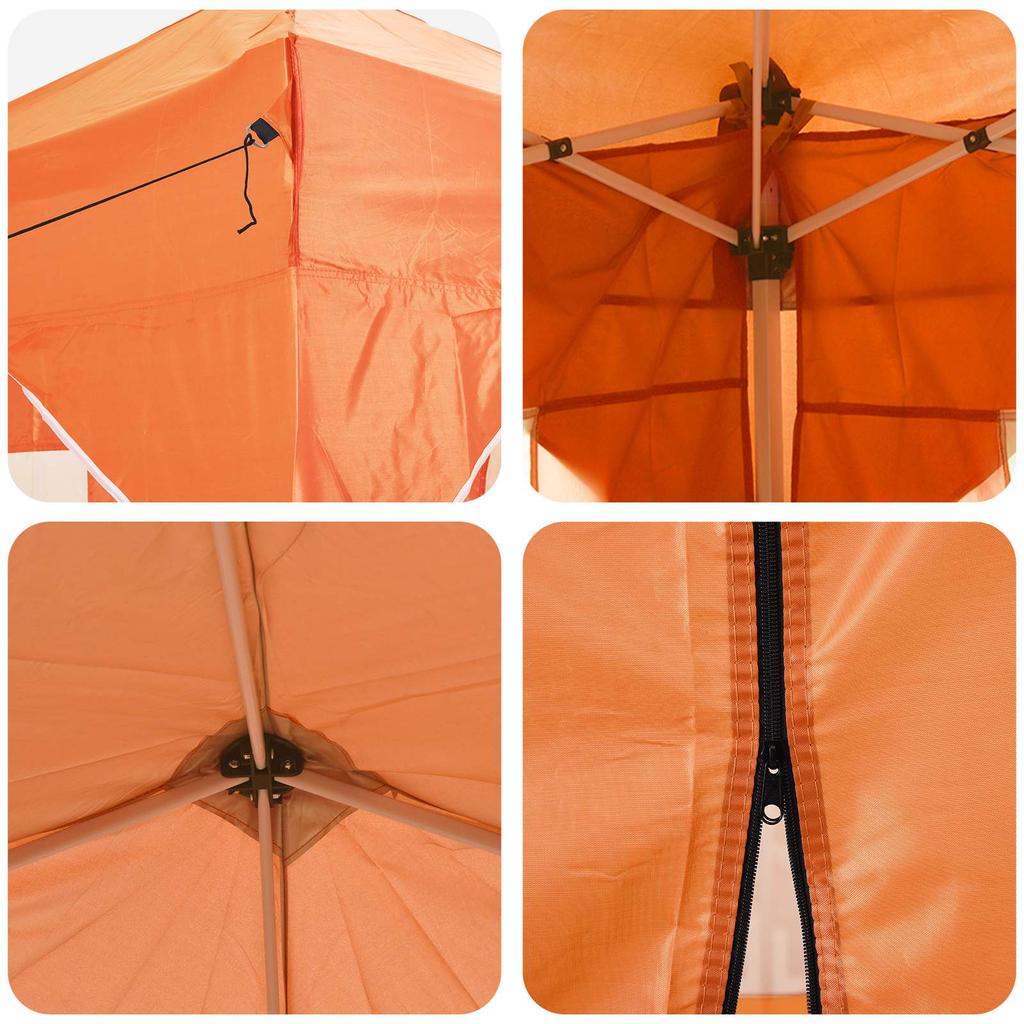 Pop Up Party Tent 192 X 192 X 245 Cm Orange