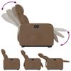 Vidaxl Lift-Up Massage Chair, Electric, Reclining, Brown