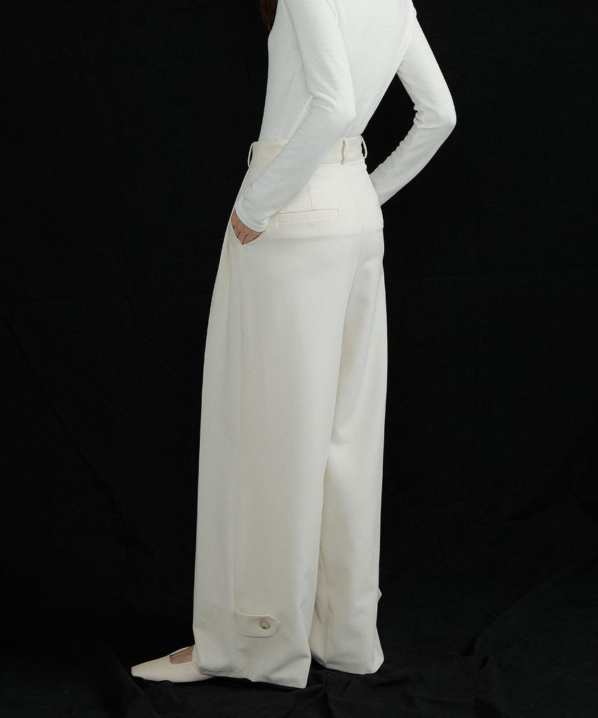 LUCIR ZU Monet Wide Slacks (Ivory)