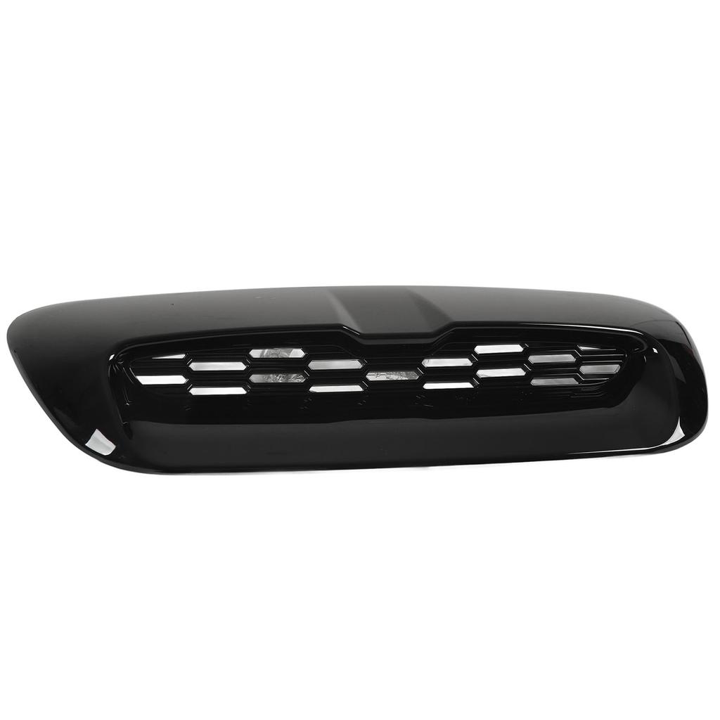 2PCS Front Engine Hood Vent Trim Bright Black Air Outlet Cover Replacement For Cooper S R56 R55 R57