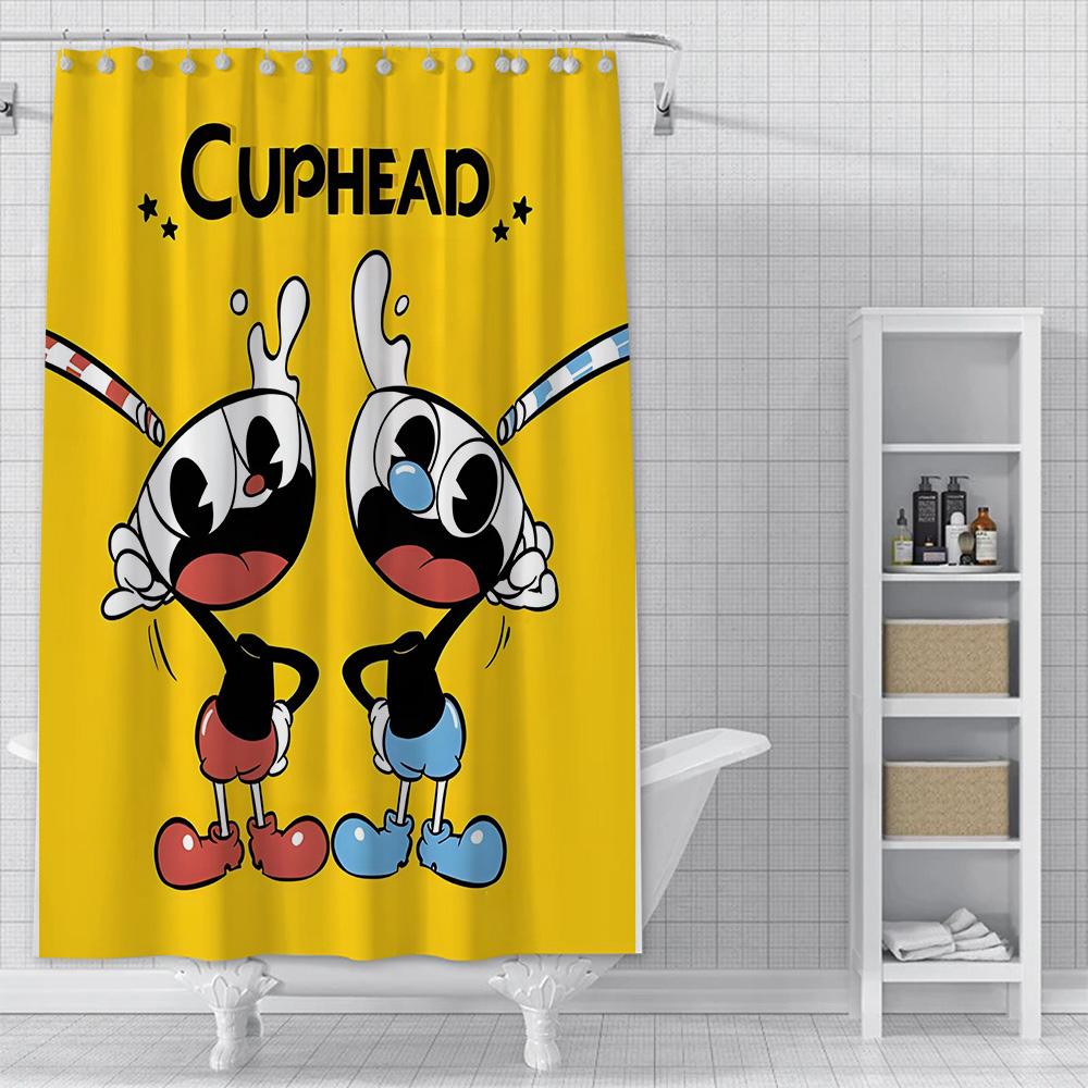 

Водонепроницаемая полиэстеровая ткань для душа, красочные шторы для ванной с C-образными крючками, домашний декор для ванной YL90x180cm