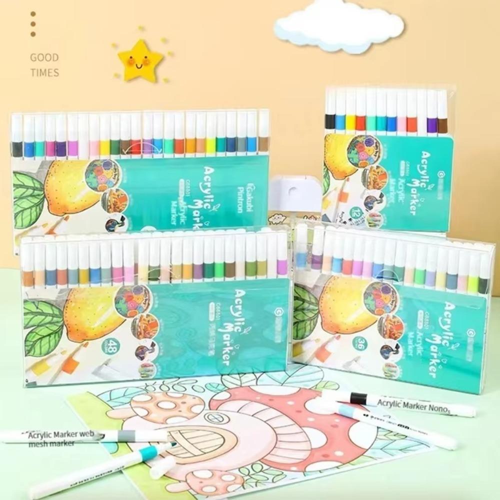 Can Be Stacked Children's Graffiti Pen Color Is Not Transparent Paper Painting Brush