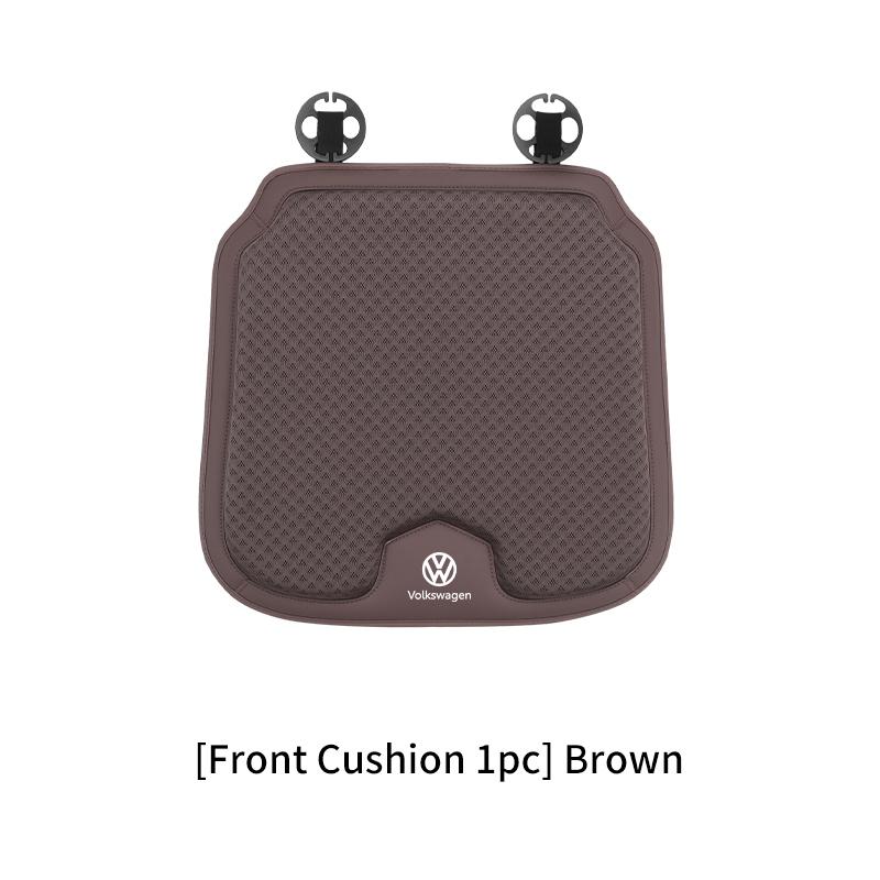 RUN1 Car Seat Ice Silk Cushion Seasonal Breathable Non-Slip Cool Pad For Volkswagen VW Passat Golf 4 5 6 Tiguan Polo Scirocco Jetta