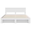 Bed Frame with Headboard White 180 x 200 cm Engineered Wood