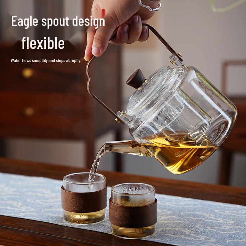 Quandu Heat-Resistant Glass Multi-functional Teapot
