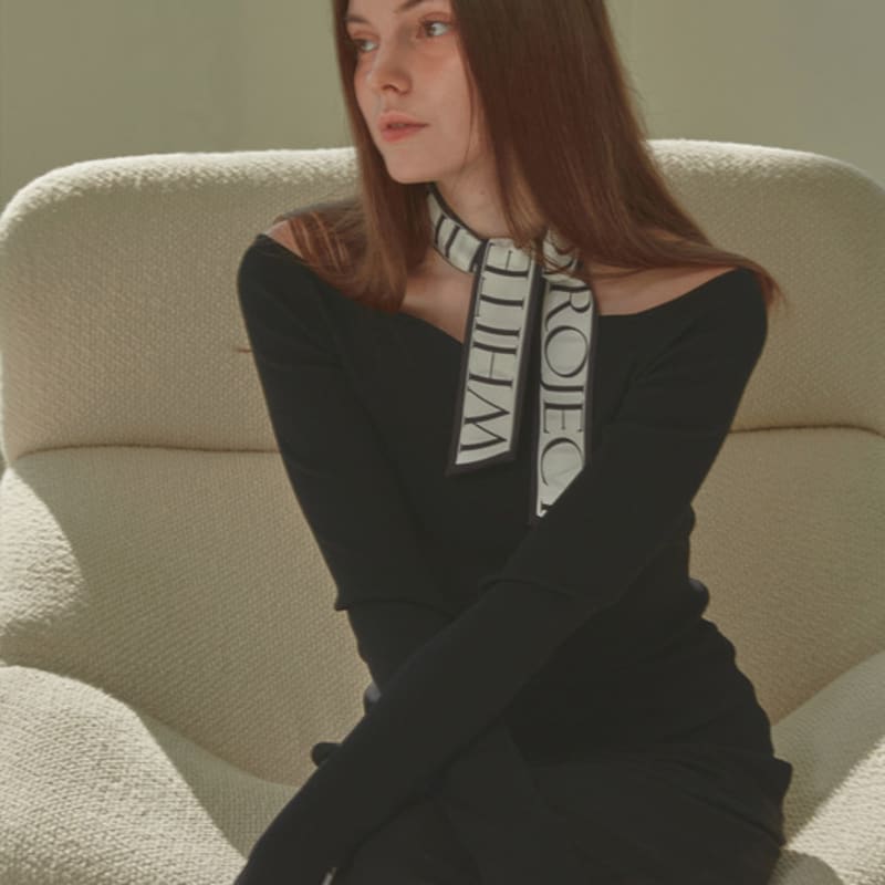 White Project SERENA TWILLY SILK SCARF_2COLOR