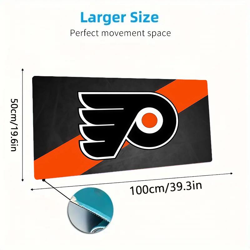 Philadelphia Flyers2 Print Cushion Non-slip Laptop Tablet Big Mousepad XXL Mat Mini PC Playmat With Lock Edge
