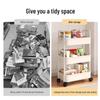 Multi-layer Movable Storage Rack for Bathroom, Snacks, Books & Toys