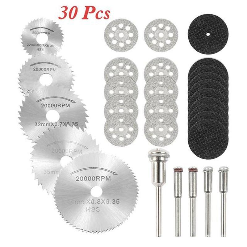 Diamond Cutting Discs Metal Saw Blade Set HSS Mini Circular Saw Blade For Rotary Tools Resin Cut-Off Wheels Diamond