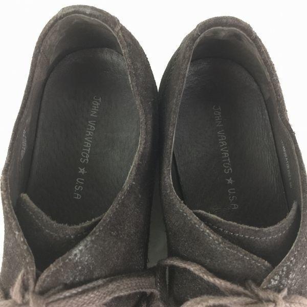 JOHN VARVATOS Suede Straight Tip Shoes size 9.5M 27.0-27.5 Men's(USED)