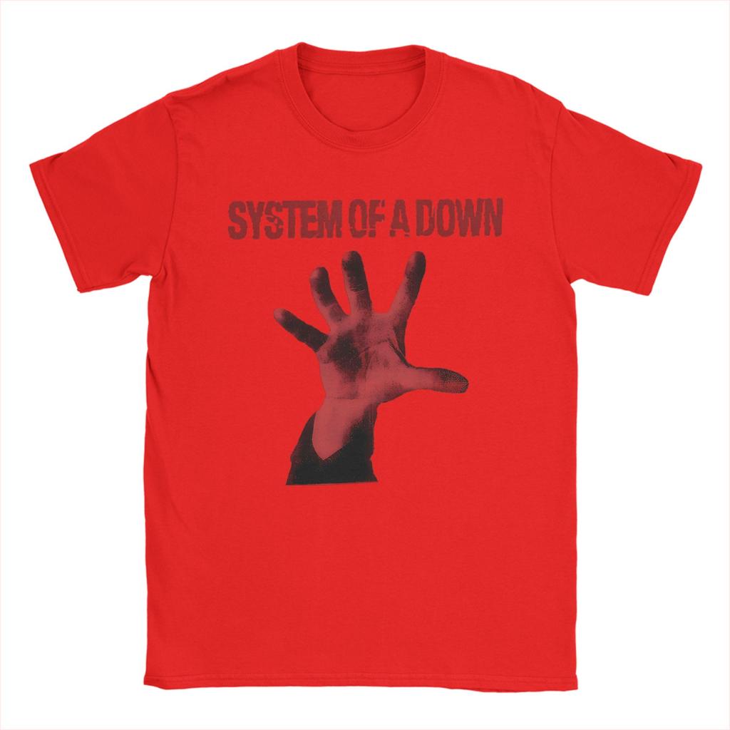SOAD System Of A Down Band Cotton TShirt For Man Beach Streetwear T Shirts O Neck Popular Tees Oversized Custom DIY Clothing