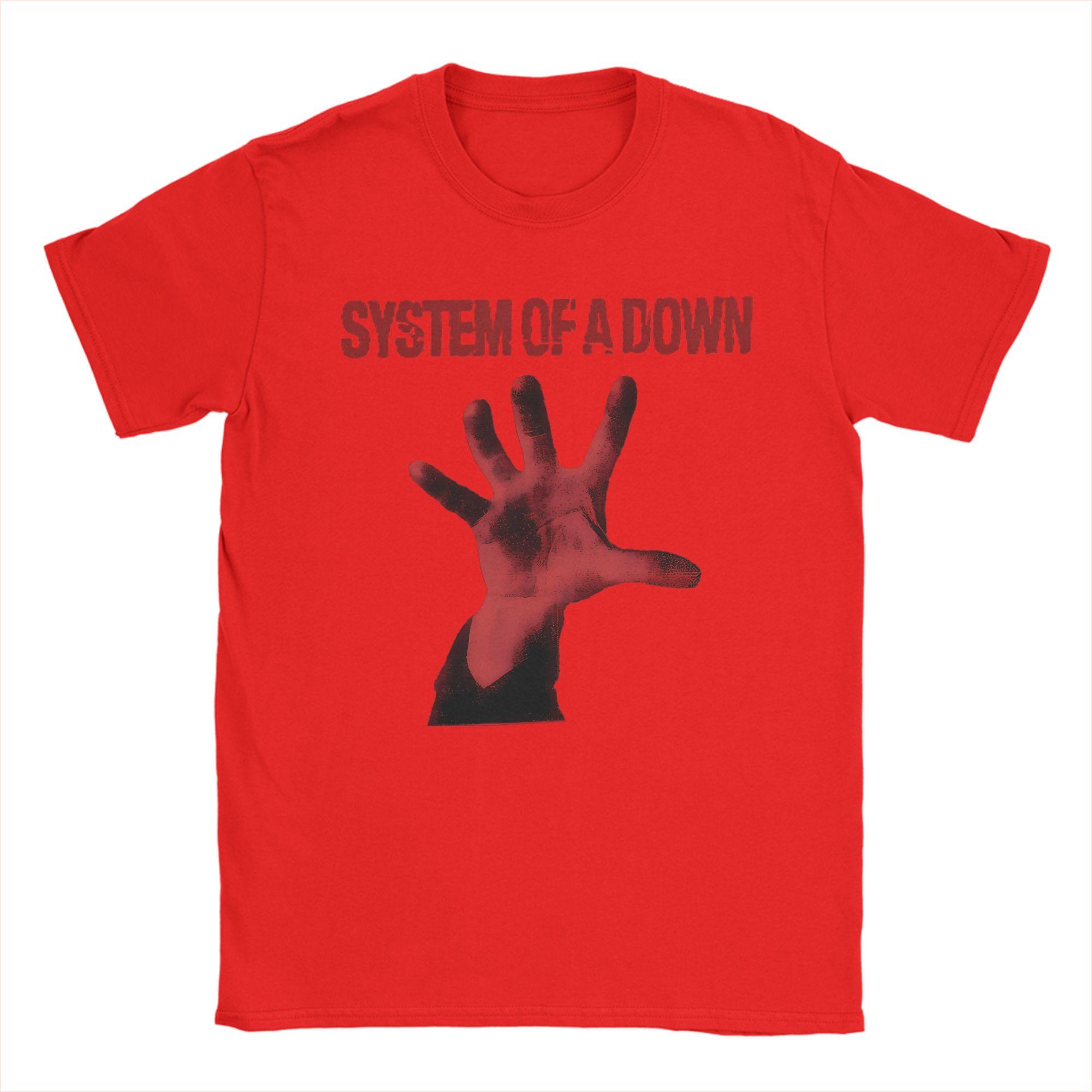 SOAD System Of A Down Band Cotton TShirt For Man Beach Streetwear T Shirts O Neck Popular Tees Oversized Custom DIY Clothing S