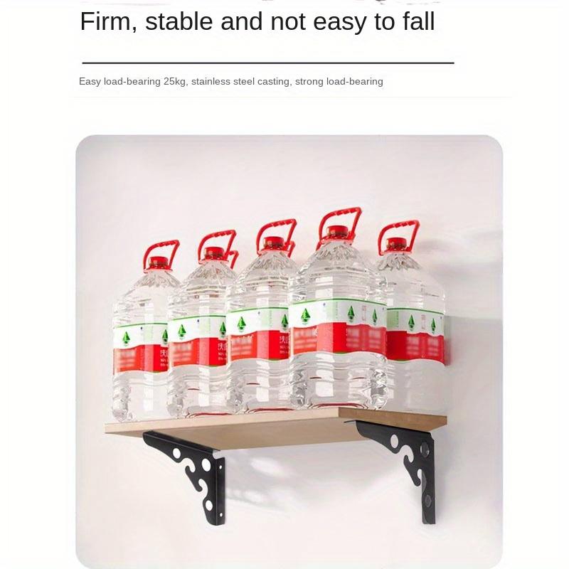 4ks Trojúhelníková policejní konzole Podpěra lavice a stolu Nástěnná Vysoce zatížitelná Pevná konzole Trojúhelníková konzole 90 stupňů se šrouby Dva způsoby použití