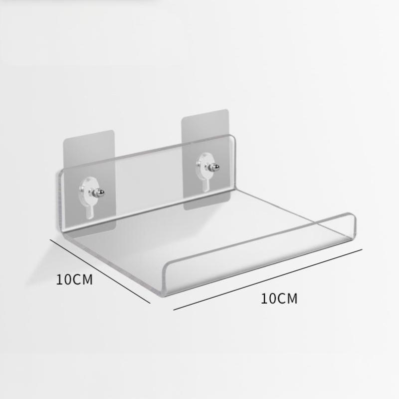 Acrylic Shelf For Wall Storage,Floating Bookshelves,Display Shelf Organizer For Bathroom,Bedroom,Living Room,Kitchen,Room Decor