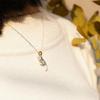Collana girocollo con ciondolo gatto Gioielli animali carini Semplice catena per clavicola