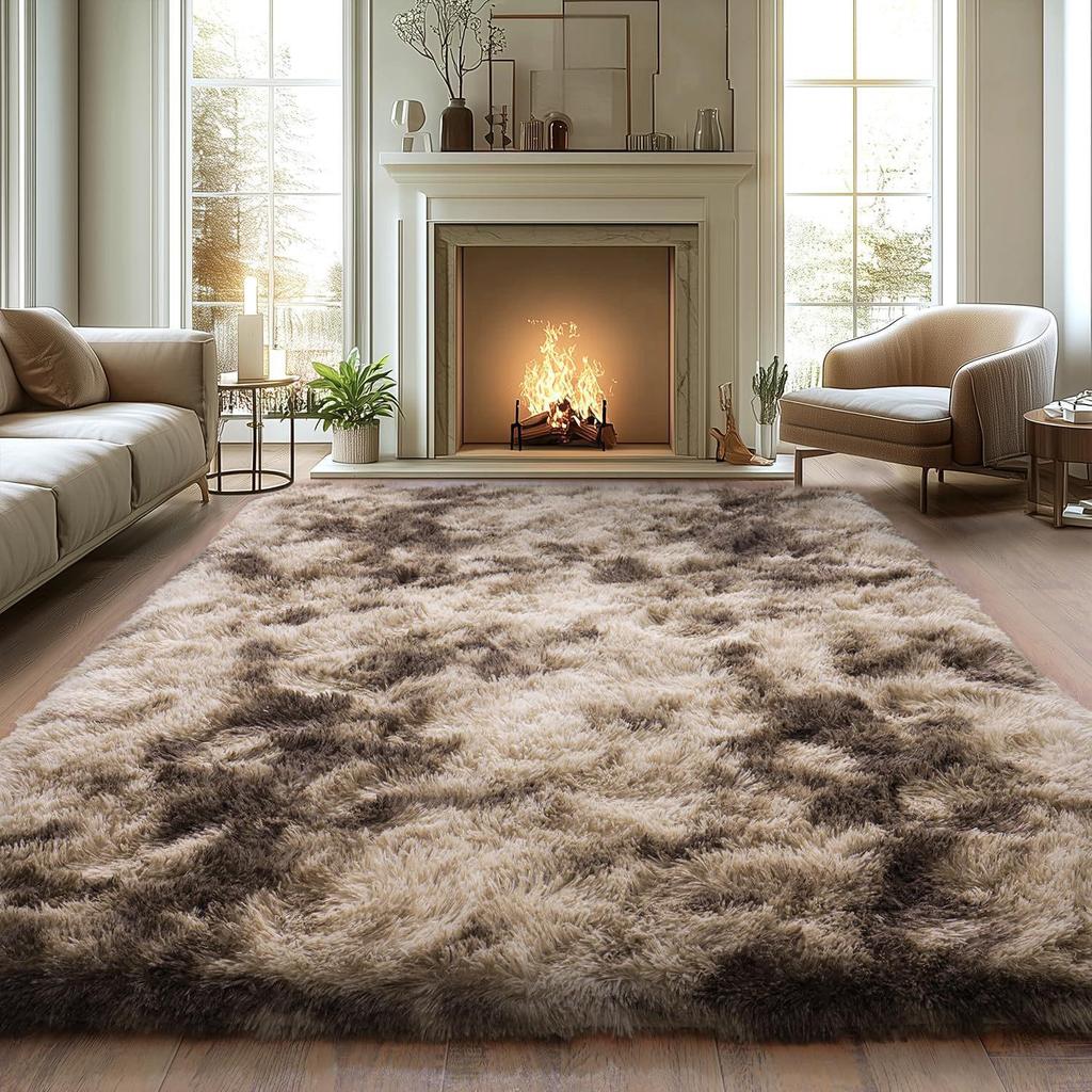 Modern Silk & Wool Carpets for Living Room and Bedroom: Coffee Table, Sofa, Bedside Floor Mats