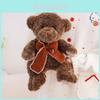 Plush Teddy Bear Gift For Girlfriend With Bow Tie Soft Stuffed Animal For Birthday Celebration