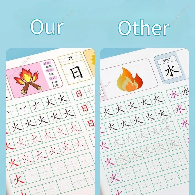 Writing Chinese Book Chinese Characters with Pictures Copybook Fit Kids